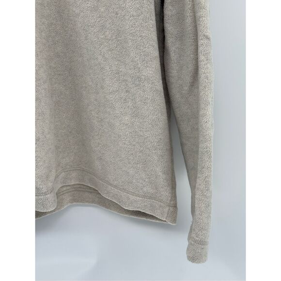 American Eagle Outfitters Fleece Sweater 1/4 Zip Y2K Men Large Gray Beige - Picture 5 of 12